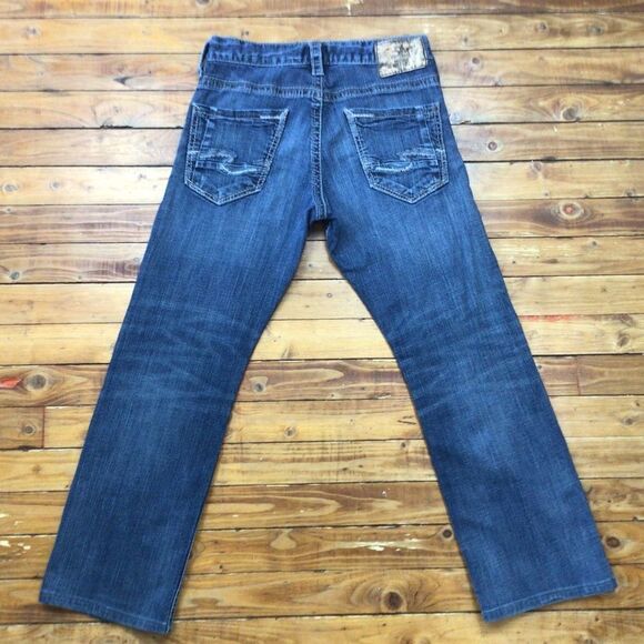 SILVER jeans Zac jeans mens blue boot cut size 29 - Picture 2 of 11